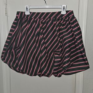 WICKED striped Pink and Black Skirt